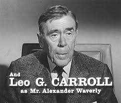 Leo G. Carroll's title card for first-season U.N.C.L.E. episodes