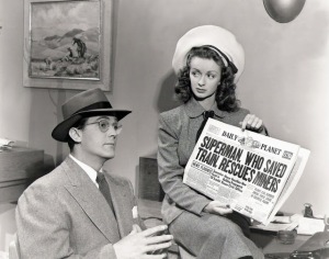 Noel Neill and Kirk Allyn from a 1940s Superman serial.